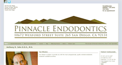 Desktop Screenshot of pinnacleendodontics.com
